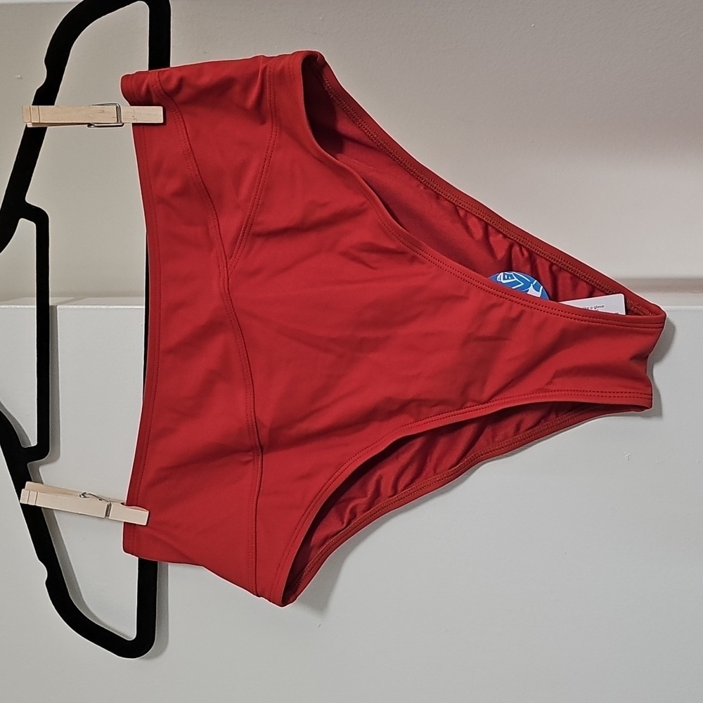NWT Cupshe Burnt Orange Swimsuit Bikini Bottom Medium - Picture 1 of 5